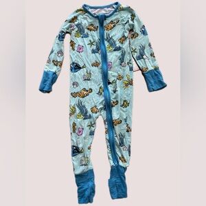 Little sleepies Disney finding Nemo 6-12 months onesie